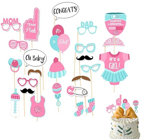 Babyparty Fotorequisiten Mädchen Rosa Babyparty Deko Mädchen Rosa Babyparty Foto Requisiten Neugeborene Foto Stützen Its a Girl Deko Babyparty Foto Requisiten Babydusche Photobooth Stützen