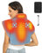 Cordless Weighted Heat Pad for Neck Shoulder Back Pain Relief,12V Heating Pad with 15000mAh Rechargeable Battery,3 Vibration Massager Modes and 3 Heating Levels,Portable Electric Heated Shoulder Wrap
