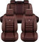 JXTTJ Auto Sitzbezüge Set für Mercedes-Benz C-Klasse W202 W203 W204 W205, 5 Sitzer Schonbezüge Sitzschoner Vorne Hinten Wasserdicht Sitzauflage Accessories,D-Brown