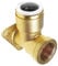 15mm x 1/2 SPEEDFIT Brass Backplate Elbow - Bag of 2