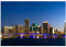 wandmotiv24 Fototapete Downtown Miami Skyline Panorama, XXL 400 x 280 cm - 8 Teile, Wanddeko, Wandbild, Wandtapete, City, USA, Stadt M0932