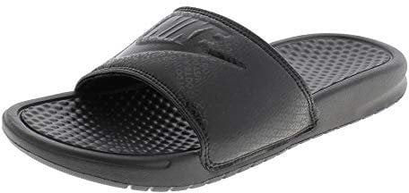 Nike Benassi Just Do It, Men's Athletic Sandals, Black (Black/White), 8 UK (42.5 EU)