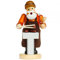 Sikora RM-A Räuchermännchen aus Holz 3 Größen Verschiedene Motive, Farbe/Modell:A06 orange - Grillmeister, Höhe in cm:Höhe ca. 36 cm