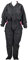 Groomers Jemima Jumpsuit Overalls | Full Zip Clothing Protection Long Sleeved with 2 Pockets | Anti Hair 100% Polyester | Zipped Cuffs | Black with Pink Piping (3XL)