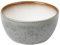 BITZ Schüssel, Schale, Snackschale, Schälchen aus Steingut, 10 cm im Durchmesser, Grau/Creme