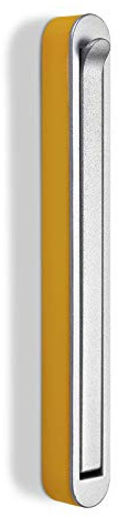 SOTECH Aufbau - Klapphaken HARZ Chrom matt/gelb 140 x 16 mm | klappbarer Mantelhaken Kleiderhaken Garderobenhaken