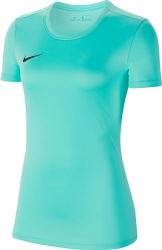 Nike Damen T-Shirt W NK Dry Park VII JSY SS, Hyper Turq/Black, L, BV6728