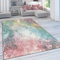 Paco Home Teppich Wohnzimmer Schlafzimmer Kurzflor Vintage Optik Bunt Modern Pastell Abstrakt, Grösse:240x340 cm, Farbe:Bunt