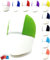 AQASKIN 100 Cuffie Nuoto Professionali in Poliestere, Cuffia Piscina Poliestere Unisex, Cuffie Acquagym per Adulti e Bambini. Quantità 1pz - 10pz - 25pz -50pz -100pz. (Bianco/Verde, Pack da 100)