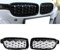 GSRECY Für F30 F31 2012-2018 3 Serie 318d 320d 330d 320i 328i 335i 335i xDrive Twin Fins Front Kindey Stoßstangengrill Grill Paar (Diamant-Schwarz glänzend)