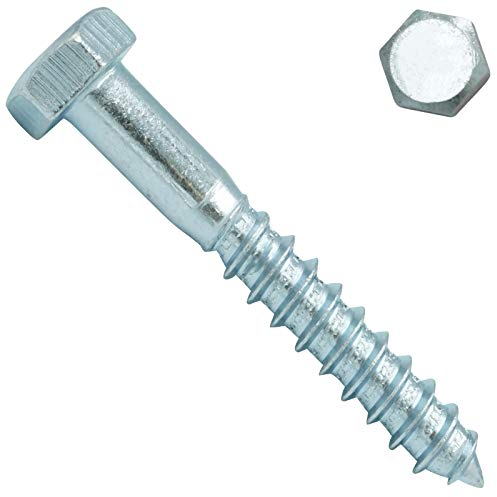 Sechskant Holzschrauben 5x20 mm - 50 Stück - DIN 571 / SC571 - Stahl galv. verzinkt - Schlüsselschrauben - SC-Normteile