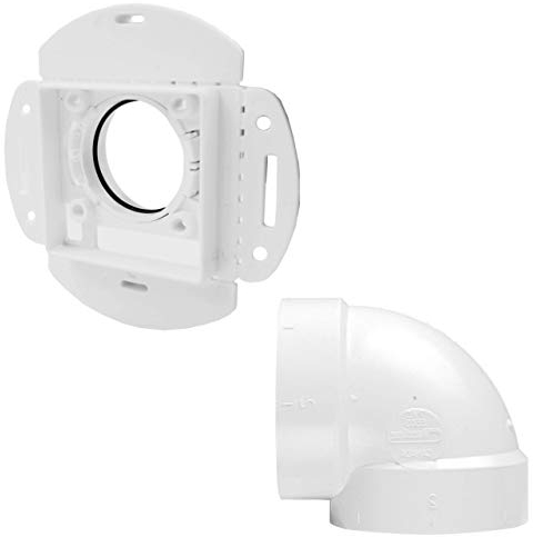 Saugdose VACUVALVE in vielen Farben verfügbar für Zentralstaubsauger Steckdose (Bogen 90° + Montageplatte)