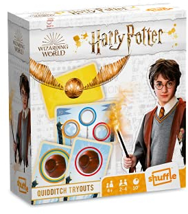 Shuffle Harry Potter Quidditch Tryouts, Think Fast and Score Faster, for 2+ Players, Great Gift for Kids Aged 4+
