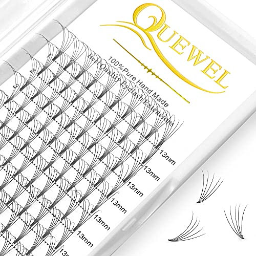 Premade Fan Volume Lash Extensions 5D 0.10D 13mm Russian Pre Made Fan Lashes | 3D 4D 5D 6D 0.07/0.10 C/D Curl 8-15mm | Long Lasting | Easy Application(5D 0.10D 13mm)