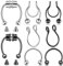 Yaomiao 8 Stück Gefälscht Septum Nasenringe Magnetisch Septum Nasenring Reifen Hufeisen Nasenring Nicht Durchdringend Nasenring Gefälschte Nasenmanschette Clip On Nasenring (Silber, Schwarz)