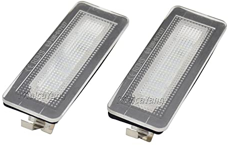 Malcayang Weiße LED-Kennzeichenbeleuchtung Hintere Kennzeichenleuchte Rücklicht Austausch für Benz Smart Fortwo Coupe Cabrio 450 451 W450 W453