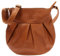 LECONI kleine Schultertasche Damentasche Umhängetasche natur weiche Ledertasche Handtasche Damen Leder 29x30x3cm braun cognac LE0070-buf