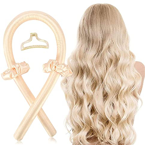 Heatless Curls Band,Curling Rod Stirnband Curler,Foam Heatless Curlers,DIY Keine Hitze Locken Seidenband Lockenwickler Weiches Stirnband Wellen Hair Styling Tools für langes mittleres Haar