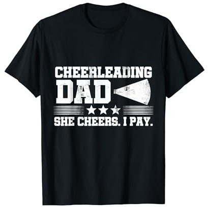 Cheerleading Papa Sie jubelt Ich spiele Cheerleader Turner Sport T-Shirt