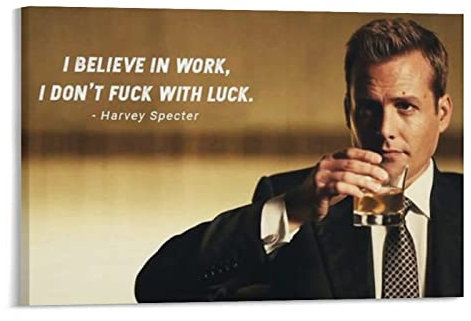Harvey Specter Trinkposter Poster Wandkunst Gemälde Leinwand Geschenk Wohnzimmer Drucke Schlafzimmer Deko