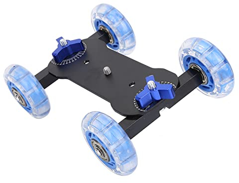 Nimomo Camera Dolly Skater 10KG Charge Rail Rouleau Roulant Curseur pour Appareil Photo DSLR Vidéo