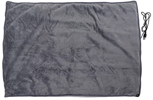 5 V 80 W Elektrische Heizdecke, 100 X 70 Cm Maschinenwaschbare USB-Heizung Elektrische Überwurfdecke, Beheizbarer Flanellschal, 55 ℃ Heiztemperatur