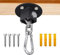 VANROUG Ceiling Hook Hanging, Heavy Duty Bag Hangers, 360° Rotatable Wall Ceiling Mount, Wooden Beam Hook for Boxing, Muay Thai Training, Aerial Yoga, Swing and Hammock