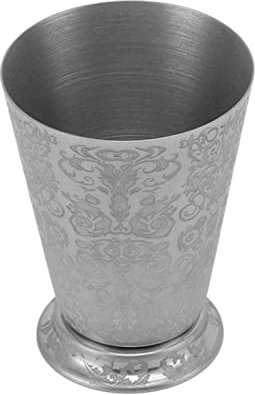 Atyhao Tasse à Cocktail en Acier Inoxydable, Vintage, Finition Argentée, Haute Résistance, Détails élégants Mint Julep Cup pour Coke (Texture totémique)