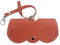Nounex21 - Premium Sonnenbrillen Schutzetui, tragbares Brillenetui, modischer Sonnenbrillen-Halter, weiches PU-Leder, 12 Farben (Orange)