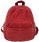 Makukke Rucksack Damen Klein, Cord Cityrucksack Rucksäcke Daypacks Damen Rucksackhandtaschen Rucksack Für Lässig Schule Travel Wandern Arbeit (A-Rot)