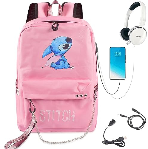 ZeYou StitchSac à Dos pour Enfant,Cartable Garcon Primaire étudiant,Sac Ecole Maternelle Personnalisé Sac Voyage, Cartable Scolaire Maternelle pour Garçons Filles Primaire