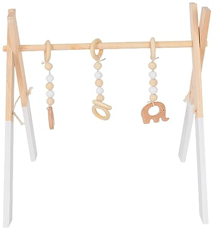 Visiblurry Turnhallenrahmen aus Holz,Umweltfreundliche Kiefernholzrahmen - Übungszubehör für Neugeborene für frühkindliches Bildungszentrum, Kinderzimmer, Neugeborenenzimmer, Wohnzimmer