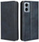 PEIYE Coque pour Motorola Moto G34 5G, Étui Flip en Cuir PU, Housse (Cover Case) Antichoc avec Porte-Cartes, Fermeture Magnétique, Fonction de Support - Bleu