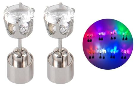 1 Paar LED-Leucht-Ohrringe, blinkend, beliebtes Zubehör, Partygeschenke, Dekoration, Ohrringe, Schmuck, Tanz, Urlaub, 1 pair