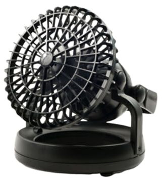 TOGEVAL Creative Led Camping Tent Light and Fan Multi-functional Outdoor Lantern for Hiking Fishing and Emergencies Black No Battery Included