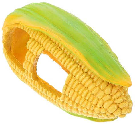 BUGUUYO Resin Reptile Cave Hideout for Corn Snakes and Lizards Easy to Clean Shelter Lightweight Indoor Decor for Spiders and Hamsters Creates Habitat
