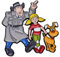Pins Inspecteur Gadget Dessin Animé des Années 80, Gadget, Sophie et Fido, Épinglette Broche Émaillée pour Vêtements et Sacs, 4,3 x 4,3 cm