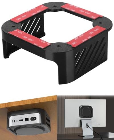 Under Desk Mount for 2024 Mac Mini M4/M4 Pro - Monitor VESA Mount for Mac Mini M4 - Wall Mount - Under Desk Stand - Accessories for Mac Mini M4
