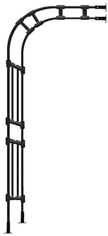 Metal Rose Arch Arbor for Wall Mounted Garden Half Side Pergola Arbor Against The Wall t for Plant Climbing Decorated House Walls Front Door and Patio 180cm Tall