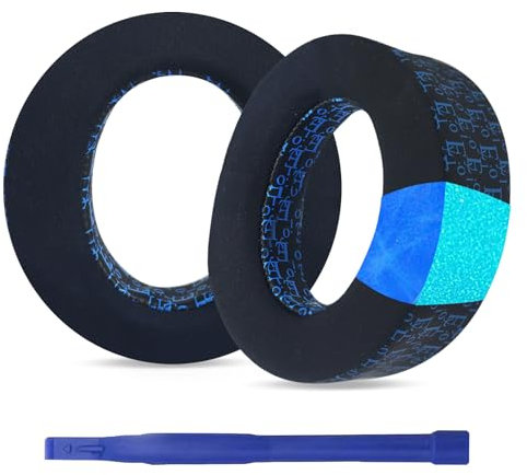 PS5 Pulse 3D Replacement Ear Pads, Upgraded Cooling Gel Earpads for Sony PlayStation Pulse 3D Headset, PS5 Headset Earpads Cushions Earmuff Memory Foam - Special Edition Black & Blue