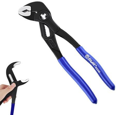 VINSPIRE Adjustable Pliers Wrench, Multi-Function Adjustable Spanner, Wrench Self-Adjusting Jaw Pliers with Dual Handle, 200mm Pump, Max Jaw 68mm (Double), 35mm (Single),Dual Handle for Labor Saving