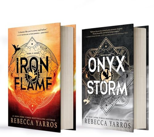 Iron Flame & Onyx Storm von Rebecca Yarros – Buchset mit Lesezeichen & Fantasy-Bestseller voller Drachen Magie & epischer Liebe & Die packende Fortsetzung von Fourth Wing für alle Fans von Fantasy