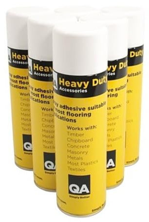 IMPERIAL STUDIOS QA Heavy Duty Spray Adhesive 500ml for Flooring Carpets Underlay Wood Concrete Metal Plastic & More Strong Bond Fast Dry Multi-Purpose (3)