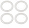 Bulevisiter For Balboa Spa Heater O-Ring Gasket Replacement 2, 711-4030B High Grade Rubber Seal for Waterway Models Leak Prevention(4pcs)