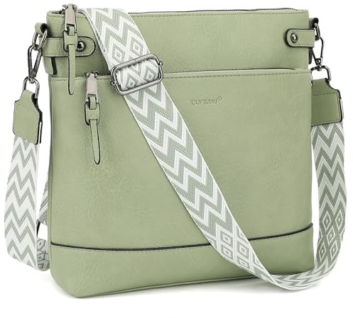 TANTOMI Umhängetasche Damen, Handtasche Damen Mittelgroß Schultertasche Tasche Damen PU Leder Mittelgroß mit 6 Kartenfächern