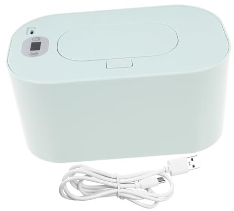 Alipis Chauffe-lingettes pour Bébés USB Portable 1 Unité Plastique Vert Chauffage Intelligent Alimentation USB Utilisation Voyage