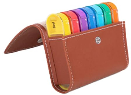 Tablettenbox für 7 Tage, Medikamentenkoffer, 4 Fächer, 28 Fächer