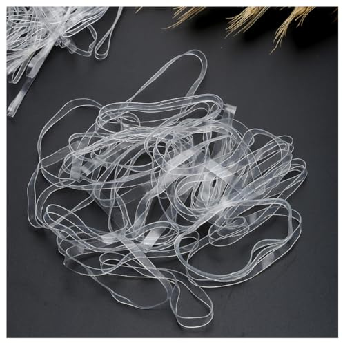 TMTGTS Gummibänder 300 * 4mm 40g Gummiringe transparente kautschukband Gummiband gummibändern Haushaltsgummi Gummi Bänder für Büroartikeln Ordnern Schulbedarf Mülleimern Edelmetalle Lebensmittel