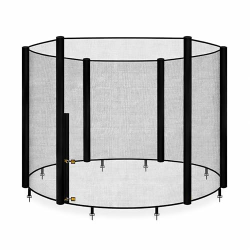 AWM Trampolin Sicherheitsnetz Deluxe | Ersatznetz | Netz 305, 366, 400, 430 cm | Außenliegend | Reißfest & Witterungsbeständig (6-Stangen System, 427-430 cm)