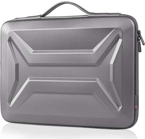 DOMISO 18 Inch Laptop Hard Case, Waterproof Shockproof Hard Shell Protective Laptop Sleeve with Handle for 18 Inch ASUS ROG Strix SCAR 18 G18 2025/2024/2023 Gaming Laptop,Silver